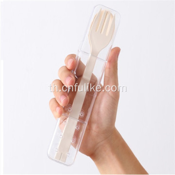 แบบพกพาท่องเที่ยวบนโต๊ะอาหารกล่องเก็บ Flatware กับกรณี